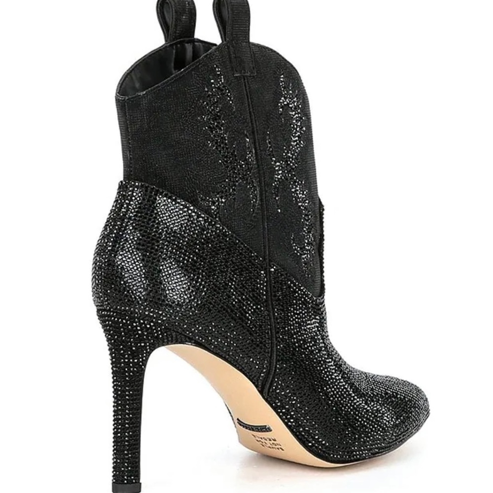 Fassero Rhinestone Western Booties